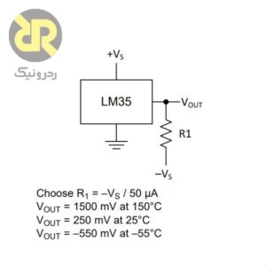 سنسور دما LM35CZ