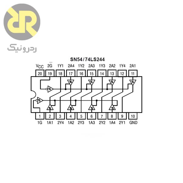 آی سی بافر 74LS244