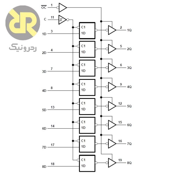 آی سی لچ SN74LS373N