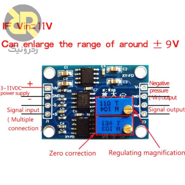 ماژول تقویت کننده سیگنال AD620