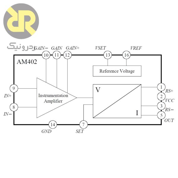 آی سی مبدل ولتاژ به جریان AM402