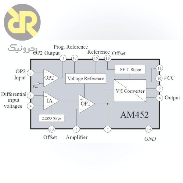 آی سی مبدل ولتاژ به جریان AM452