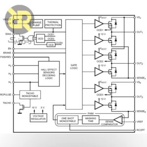 آی‌سی درایور موتور براشلس سه فاز L6229PDTR