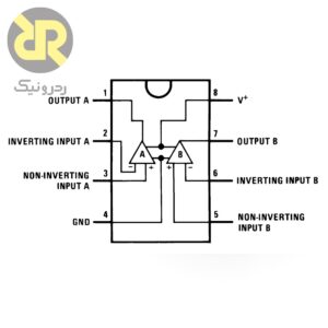 آی سی تقویت کننده عملیاتی LM358N