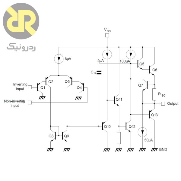 آی سی تقویت کننده عملیاتی LM358ADT 