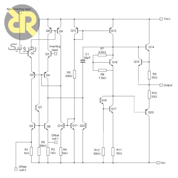 آی سی تقویت کننده عملیاتی UA741 - تصویر 3
