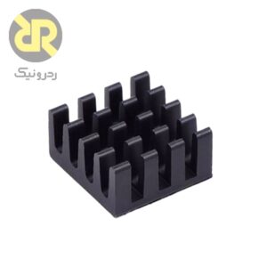 هیت سینک آلومینیومی مشکی سایز 14x14x7.2 میلی متر