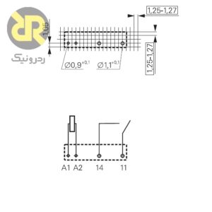 رله پکیجی 24 ولت PCN-105D