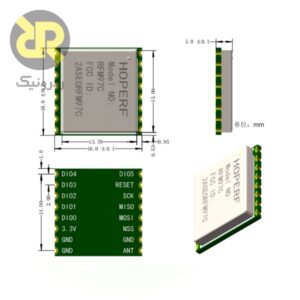 ماژول ترنسیور LORA RFM97CW