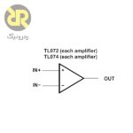 آی سی تقویت کننده عملیاتی TL074CN 