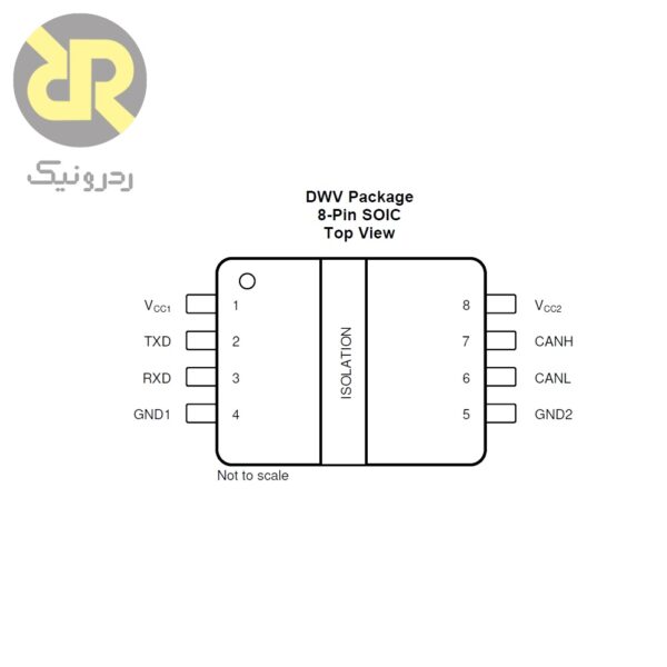 آی سی رابط CAN ایزوله ISO1042QDWVRQ1