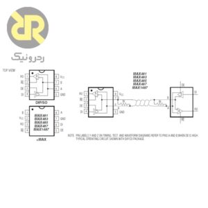 آی سی رابط RS-485/RS-422 MAX485 
