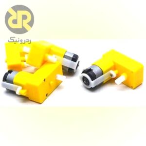 موتور گیربکس زرد دو طرفه redmot348r L shape