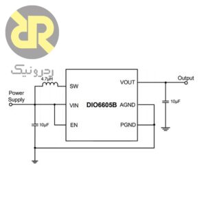 رگولاتور سوئیچینگ افزاینده DIO6605BFN8