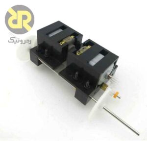 موتور دی‌سی گیربکس دار دو شفت redmot C2A