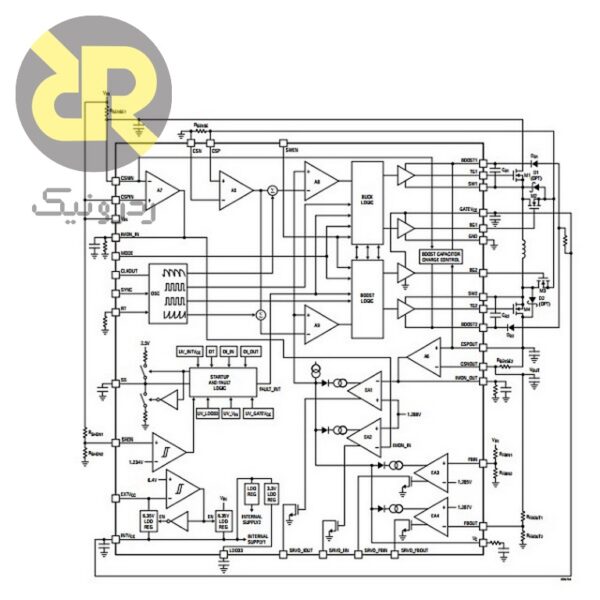 کنترلر سوئیچینگ افزاینده کاهنده LT8705EFE