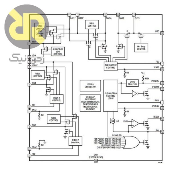 رگولاتور ولتاژ متغیر LTC3101EUF