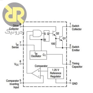 رگولاتور سوئیچینگ افزاینده و کاهنده MC34063A
