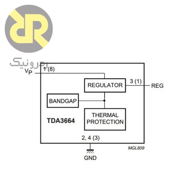 رگولاتور TDA3664 LDO 5V - تصویر 2
