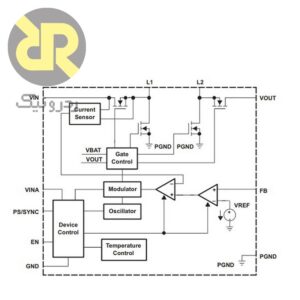 رگولاتور سوئیچینگ افزاینده و کاهنده TPS63000DRCR