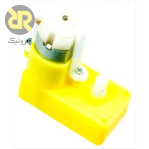 موتور گیربکس دار زرد رنگ دو طرفه redmot3120r