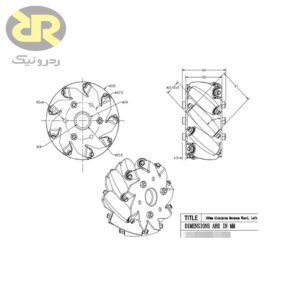 چرخ مکانوم 100 میلی متر