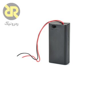 ,جا باتری قلمی درب دار 2 تایی با دکمه on-off