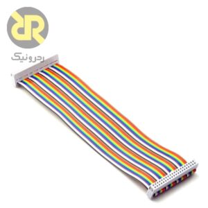 کابل فلت رنگی 40 رشته دو سر مادگی,