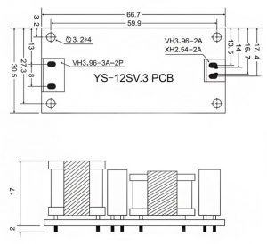 منبع تغذیه سوئیچینگ AC به DC مدل YS-U12S5H