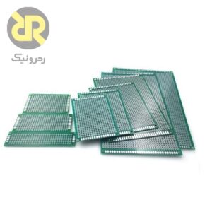 برد سوراخ دار یک رو فایبرگلاس 10x10 سانتی متر