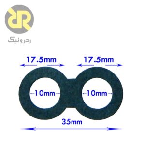 برچسب محافظ حلقه‌ای مثبت باتری ۱۸۶۵۰ دو سل