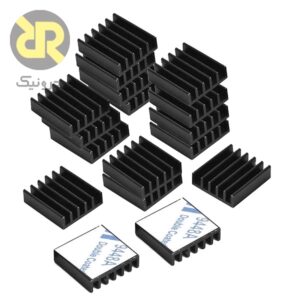 هیت سینک آنودایز آلومینیومی 14x14x6 میلی مترمدل پره ای
