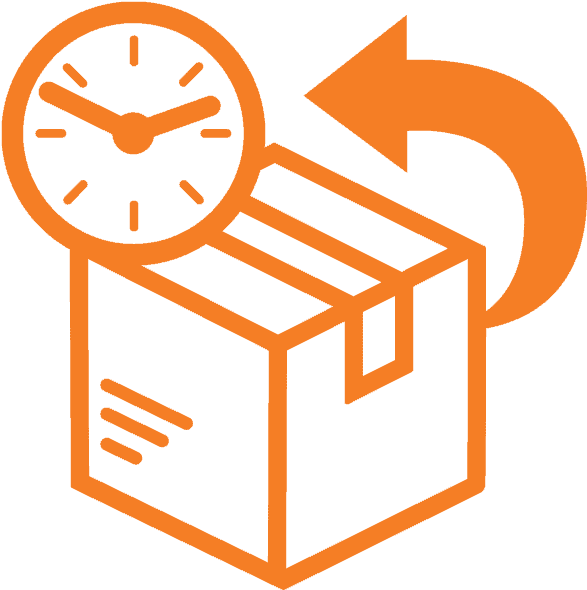 An icon for a page which explain how you can retur your good!n