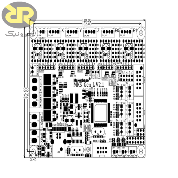 برد کنترلر پرینتر سه بعدی MKS GEN_L V2.1 - تصویر 3