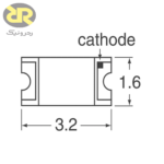 چیپ LED سبز HSMQ-C150 - تصویر 2