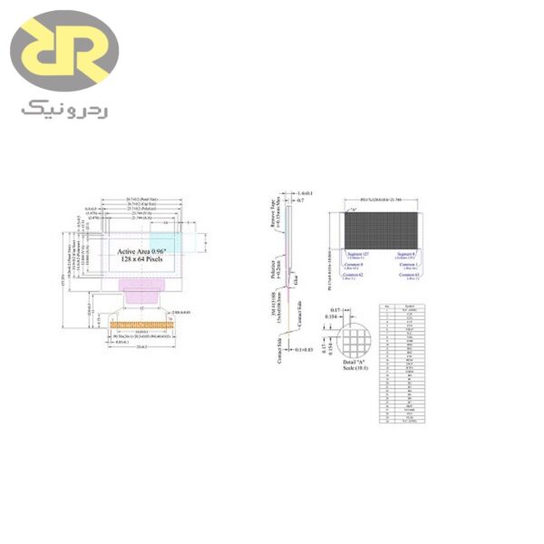 ماژول نمایشگر OLED فول کالر - تصویر 2