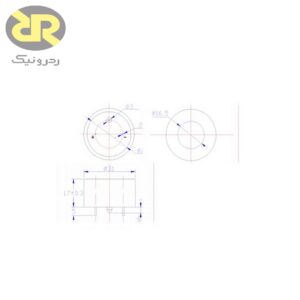 ابعاد سنسور اکسیژن ME2-O2