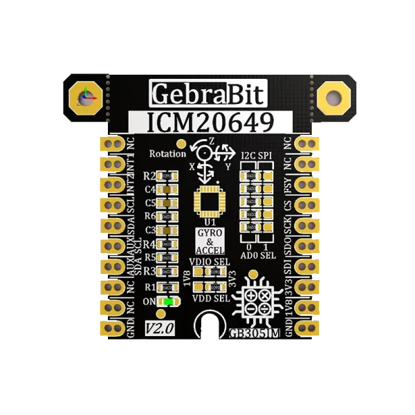 ماژول ژیروسکوپ و شتاب سنج 6 محوره GebraBit ICM20649