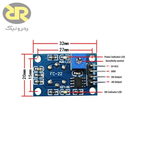 ماژول سنسور گاز MQ