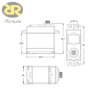 سروو موتور MG996R مدل 360 درجه - تصویر 3