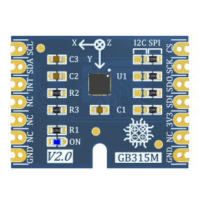 ماژول سنسور مغناطیسی سه‌محوره MMC5983MA