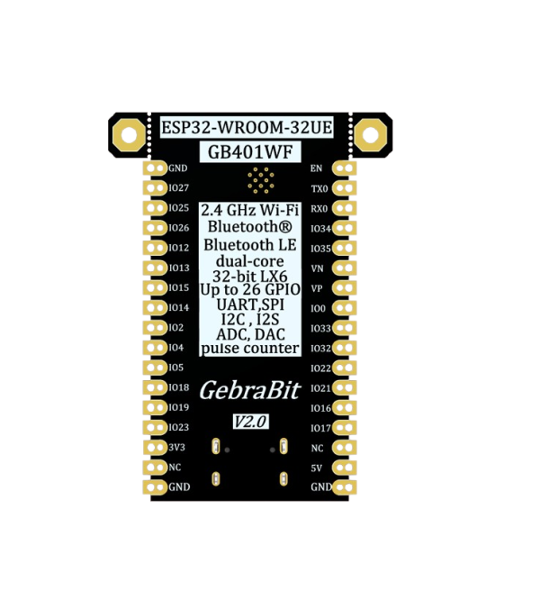 ماژول وای فای و بلوتوث GebraBit ESP32 WROOM 32UE - تصویر 2